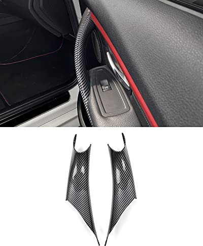 SHSBSCAR F30 Türgriffabdeckungen für BMW 3er 4er Serie, Fahrer- & Beifahrerseite, passend für F31 F34 F80 320 328 330 335 F32 F33 F36 F82 F83 418 420 428 (F30 Türgriff-Abdeckung Carbon-Design)