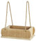 47th & Main Rustikaler Holz-Pflanztopf zum Aufhängen mit Schnur zum Aufhängen von Blumen, kleinen Pflanzen und mehr, 30,5 x 17,8 cm, natürliche Pappel