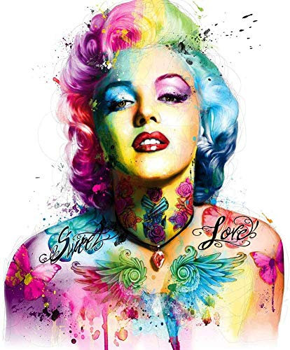 OWN4B Kreuzstich Stickpackungen Vorgedruckt, Schöne Frau Bilder 11CT 14,2x18,1 Zoll DIY Stickpackung Set