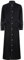 Robe Herren Einfarbig Halloween Stehkragen Gothic Mantel Herren Medieval Cosplay Knopfdekoration Langer Mantel Herren Mit Taschen Einfachheit Performance Costumes B-White M