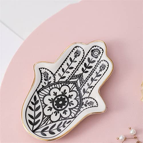 Kleine Handform Geschirr und Teller Dekorative Schmuck Schmuck Schale Halskette Schminktisch Tablett