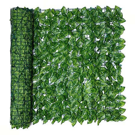 Wangduodu Pantalla de Valla de Hiedra Artificial, Enrejado con Hojas Artificiales, Pantalla de jardín, Valla de Enrejado expansible Enrejado Artificial para Valla, Patio Trasero, Patio, Hierba Falsa