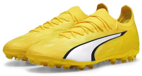 Puma Ultra Ultimate MG, Unisex-Erwachsene Sneaker, Gelb Blaze White Black, 41 EU, Gelb/Schwarz (Yellow Blaze PUMA White PUMA Black), 41 EU