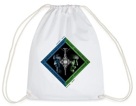 Spreadshirt Phantastische Tierwesen 3 Grindelwald Turnbeutel, One size, Weiß