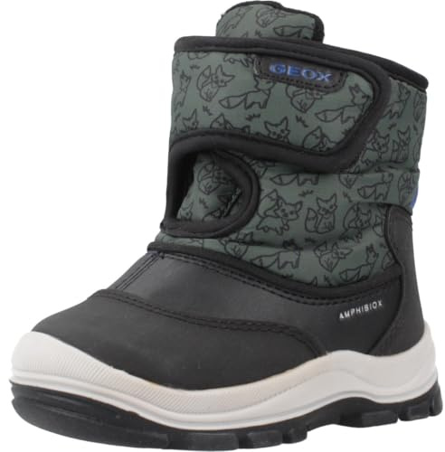 Geox B FLANFIL BOY B ABX - Scarpone da neve, BLACK/FOREST,