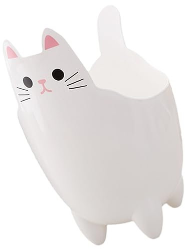 DIKACA Bote De Basura Con Forma De Gato Pequeño Cesto De Basura Papelera De Escritorio Decoración De Gato De Escritorio Servilleteros Oficina Mini Páginas Bote De Basura Pequeño
