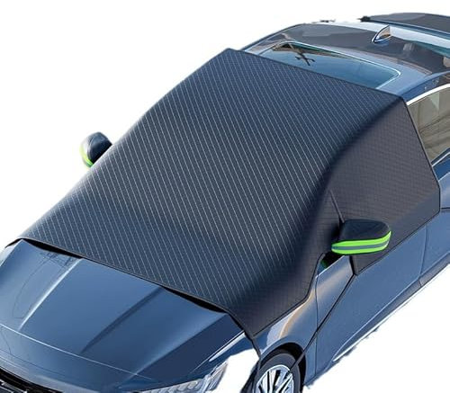 Frontscheibenabdeckung Winter für VW Caddy 2004-2020, Magnetisch Auto Scheibenabdeckung mit Seitenspiegelabdeckung Gegen Schnee, EIS, Frost, Sonne