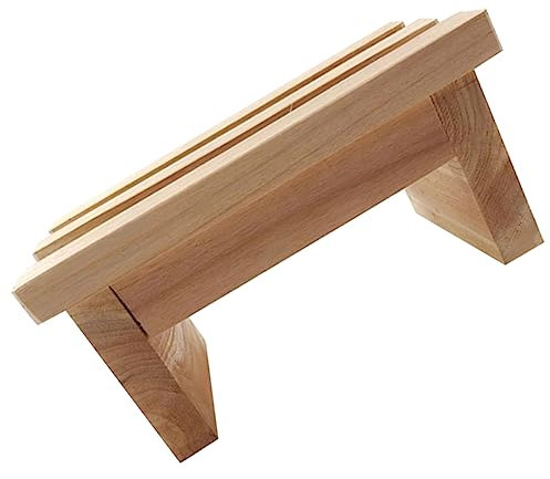 Warmhm Holz Tritthocker Für Junge Mädchen Kompakter Fußhocker Aus Holz Stabile Bank Für Kleinkinder Geeignet Für Wohnzimmer Und Kindergarten