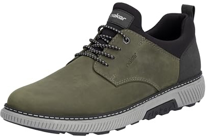 Rieker Herren B3360 Slipper, Grün Kombi, 43 EU