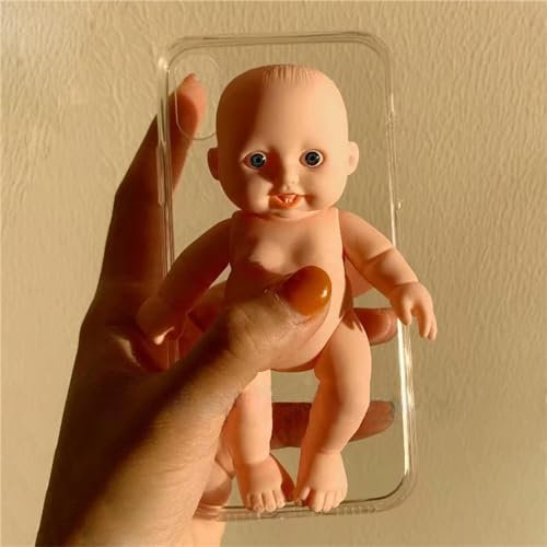 TRADAY 3D Horror Baby Phone Case for iPhone 15 - Funny Halloween Ugly Case