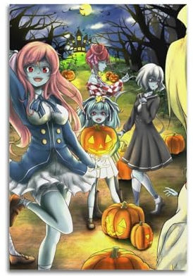 Szzmyo Zombie Land Saga Anime Poster Decorative Painting Modern Aesthetic Canvas Poster Bedroom Art Living Room Decoration Poster 12x18inch(30x45cm) Unframe-Style