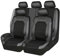 MaKeMoney 9 Stück Auto Sitzbezüge FüR Hyundai Tucson 2015-2024, Leder Sitzschoner Schonbezug Wasserdichter Sitzbezug-Sets Zubehör, B/Black Gray