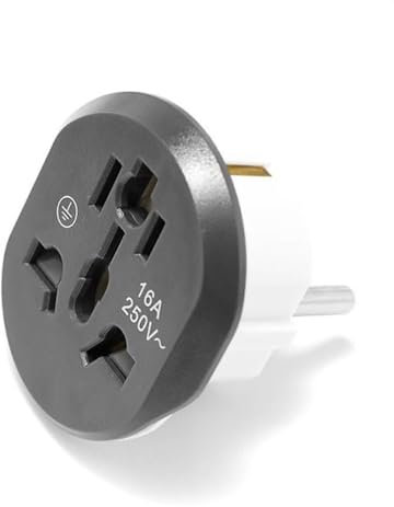 JUANIO Adaptateur de Voyage Prise Universel Type-E/F Prise France vers USA, Royaume-Uni, la Chine, l'Italie, la Suisse