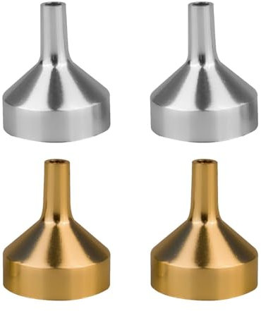 Paquete De 4 Embudos De Aluminio, Mini Embudos, Herramientas Dispensadoras, Embudos Multifuncionales, Embudos Portátiles