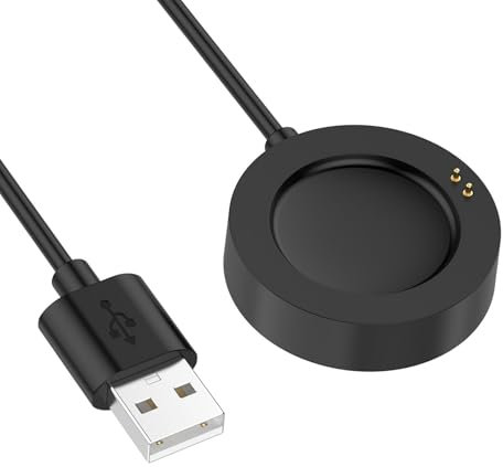 Disscool Cavo di ricarica di ricambio compatibile con Xiaomi Watch S4/S3/S2/Watch 2/Watch2 Pro, cavo magnetico USB per caricabatterie e accessori per smart watch (1 m, nero)