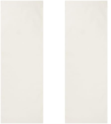 GORGECRAFT 2 Pieza de Repuesto de Lona para Silla de Playa Plegable para Exteriores, Color Blanco, 120 x 43cm, para Tomar el Sol, En el Jardín, En el Patio, En la Playa Y Relajarse