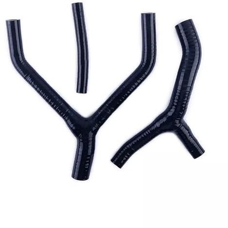 LUXERAD Tuyaux de refroidissement de radiateur en silicone noir pour Yamaha YZ125 YZ 125 19991 90 1989-1992