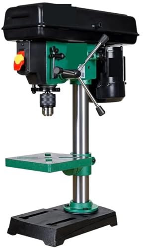 Taladro de Columna, Taladro de banco con control de velocidad y alambre de cobre puro de 8 pulgadas, taladro de banco de escritorio, taladro de banco for carpintería,para bricolaje en casa y jardín