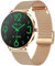 beyerswerklunapro Smartwatch Damen mit Bluetooth Telefonfunktion, 1.32 AMOLED Display, Fitnessuhr mit Puls- & Schlafmonitor, 100+ Sportmodi, IP68 wasserdicht, für Android iOS (Gold (Steel Strap))