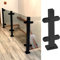Balustradenpfosten, 100 Stück, schwarz, 100 cm, Endpfosten für Terrassendielen, Geländer und Zäune, langlebig, witterungsbeständig, ideal für den Außenbereich
