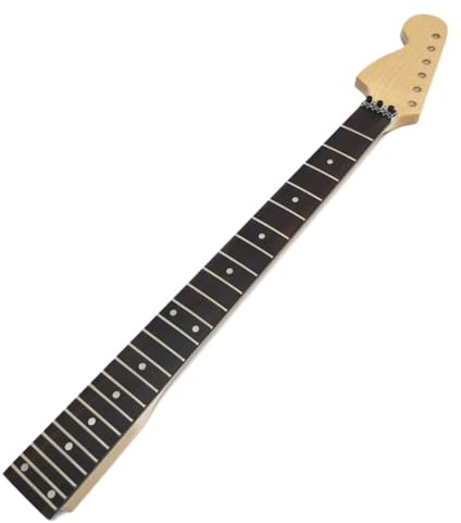 Electric Guitar Neck Maple Reverse Head With Locking Nut 24 Frets