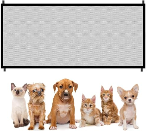 Baby Gate Dog Stair Gate - 180x76cm Mesh Pet Stair Gate, Stairs Protective Netting, Portable Dog Gate Indoor No Drilling, Baby Gates, Convenient Stair Gate Safety Net for Pets Kids Child Kid Pet Toy