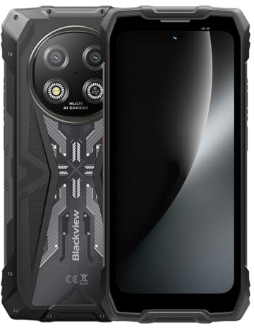 Blackview Rock 2 Outdoor Smartphone | 5G, Android 16, 15000mAh Akku, 120Hz Pro-Display | Robust & Leistungsstark (Schwarz)