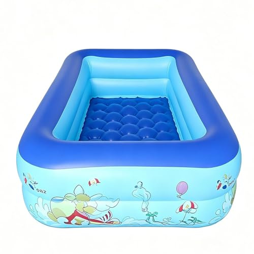 Piscinas inflables para adultos | Animales marinos rectangulares y engrosados de gran tamaño - Piscinas hinchables - para el patio trasero, interior, exterior, jardín, césped y la acuática de