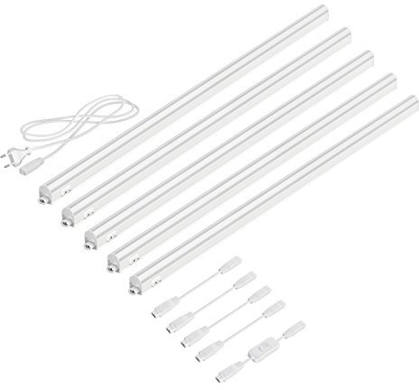parlat LED Unterbau-Leuchten Rigel, je 87,3cm, mit Schalter, je 1118lm, weiß, 5er Set