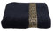 Julie Julsen Handtuch in 23 Farben erhältlich weich und saugstark 600gsm Öko Tex 50 x 100 cm Schwarz-Gold