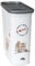 CURVER Verseuse à Croquettes Pour Chat - 2L/1Kg - Rangement Hermétique Anti-Odeurs pour Nourriture pour Chats et petits animaux- 20,6x8,7x19,3 cm - Blanc