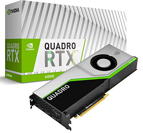 PNY Quadro RTX 6000 24 GB GDDR6, VCQRTX6000-PB, Schwarz, grau, gelb