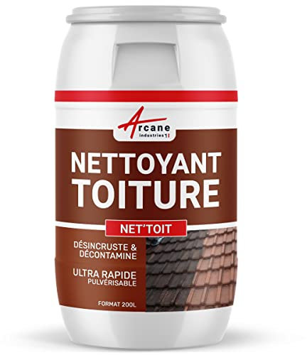 Nettoyant Toiture ACTION ULTRA RAPIDE pour tuile, béton, ardoise, terre cuite 200 L - - ARCANE INDUSTRIES