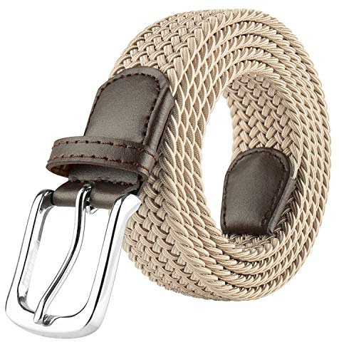 JUKMO Elastischer Gürtel, Stretch Flechtgürtel in Geschenkbox | Ideal für Golf, Business & Anzugshose