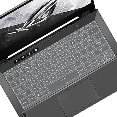 CASEDAO Protection de clavier pour ordinateur portable ASUS ROG Zephyrus G14 14 - Transparent