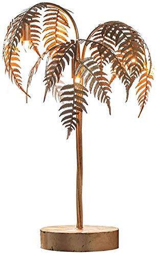 Floor Lamps Indoor Lighting Standing Light 80cm Metal Palm Tree Table Lamp with Golden Finish 3 Light Gold Tree Living Room Decoration Soft Design with Accessories Floor Lamps Uptodate