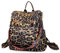 Himlaya Zaino Donna Zainetto Pelle Grande, Moda Viaggio Casual Borse a Mano Ecopelle PU Borse Tote Hobo Con Tracolla per Donne Uso Quotidiano (Marrone leopardo,31x13x34cm)