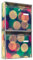 banjado® Briefkastenanlage 2 Fach 36x64x10cm mit Motiv/Briefkasten groß mit Namensschild/Postkasten A4 Einwurf inkl. Montagematerial & je 2 Schlüsseln/Briefkasten ohne Zeitungsfach