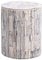 Amazon Aware, Sgabello per interni ed esterni in legno riciclato e supporto per piante, 39 x 48 cm, Legno Bianco