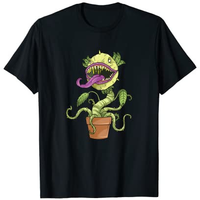 Potted Venus Fly Trap Costume, Carnivorous Plant Monster T-Shirt