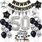 Luftballon 50. Geburtstag Dekoration Schwarz Silber Tortendeko Geburtstag 50 Jahre Mann kuchen deko