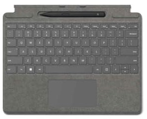 Microsoft Firma con penna sottile 2 Platinum Cover Port QWERTY UK English