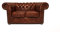 Chesterfield Sofa Class - The Chesterfield Brand | 2 Sitzer Sofa | 100% Leder, handgefertigt, Original Chesterfield | Breite 150 cm | Cloudy Karamell