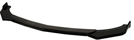 5Pcs Paraurti Anteriore Diffusore Canard Protector, KIMISS Da 110 a 140mm Paraurti Anteriore Spoiler Splitter CarFront Bumper Lip Body Kit Anticollisione Universale per Modifica (Nero lucido)