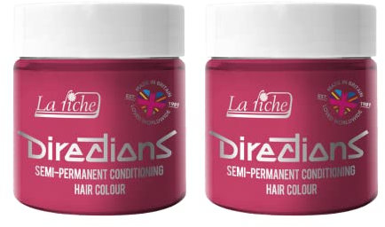 La Riche Directions Semipermanente Haarfarbe 100 ml Dose 2er-Pack (Flamingo Pink)