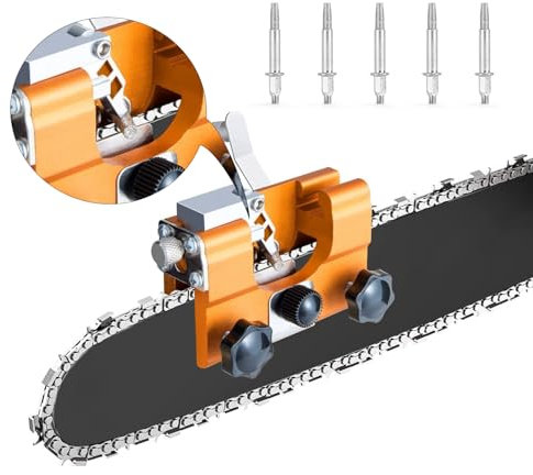 SISI HOT Chainsaw Sharpening Stone, Chainsaw Grinding Stone, 5PCS High Hardness Diamond Chainsaw Sharpener (Only Burr Stone)