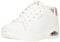 Skechers Damen Courted Air UNO Court, White Leather/Rose Gold Duraleather, 37 EU