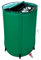 GreenYard® Powertec Faltbare Regentonne 250 L Wasserspeicher Regenspeicher Regentank Wassertank mit Wasserhan und Schlauchventil (dunkelgrün)