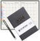 Auoketuo Wochenplaner 2024 Vertikal A5 [Grau] Papier 100 g/m², Monatskarte, Stifthalter und Innentasche | Hardcover aus PU-Leder
