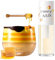 2Pcs Bee Lip Balm Honey Pot Lip Mask & Lip Glowy Oil Lip Care Set, Propolis Moisturize & Nourish Lipgloss Repair Treatment, Lip Scrub Exfoliator, Reduce Lip Line & Protect & Plump Dry Cracked-Set A